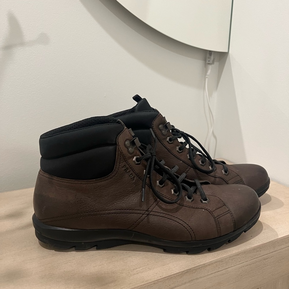 Prada brixxen hiking boots size 8